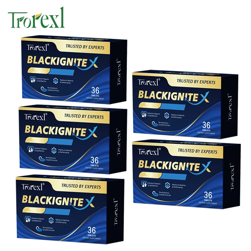 BlackIgniteX Natural Male Enhancing Supplement- Boosts Strength & Firmness for Men, Enhanced Stamina Performance & Endurance - LKBA