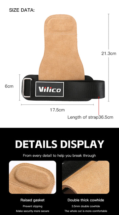 2Pcs Gym Gloves Fitness Hand Palm Protection Equipment Anti Slip Wear-resistant Wrist Protection Hard Pull Grip Strength Gloves - LKBA