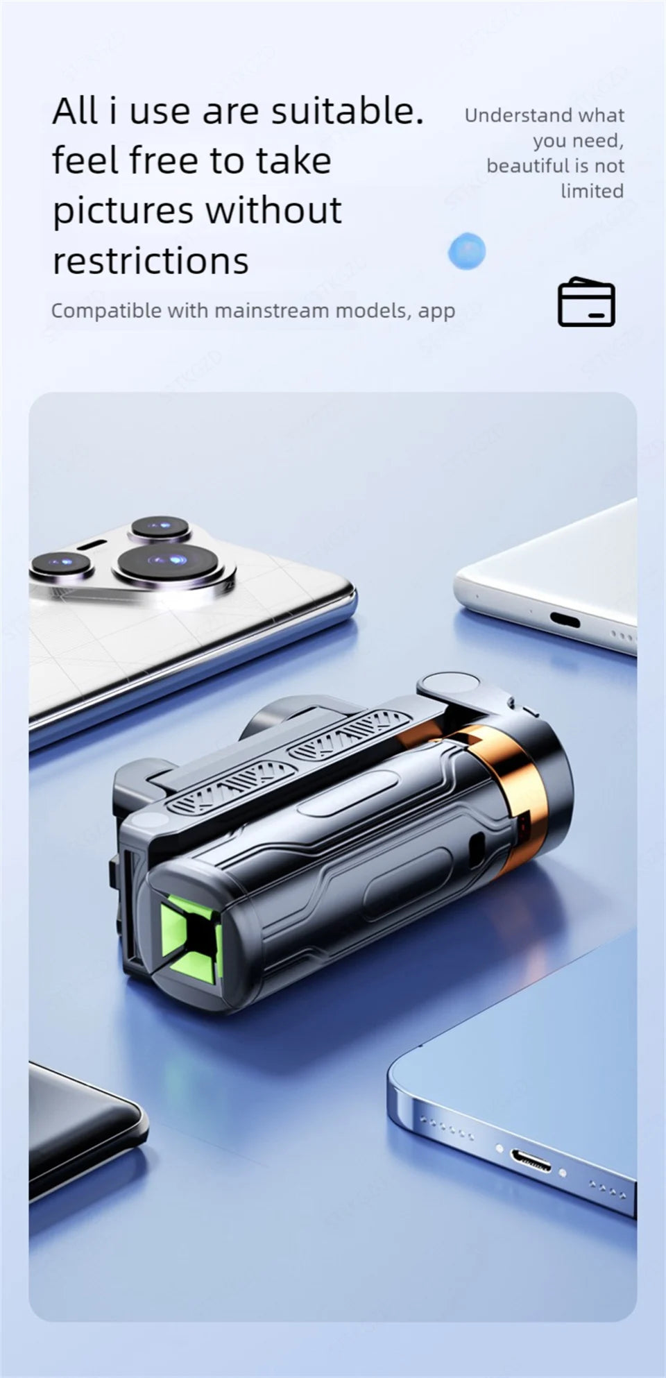 Super Mini Selfie Stick Portable Phone Holder Shooting Aid Versatile Integrated Design Bluetooth Remote - LKBA