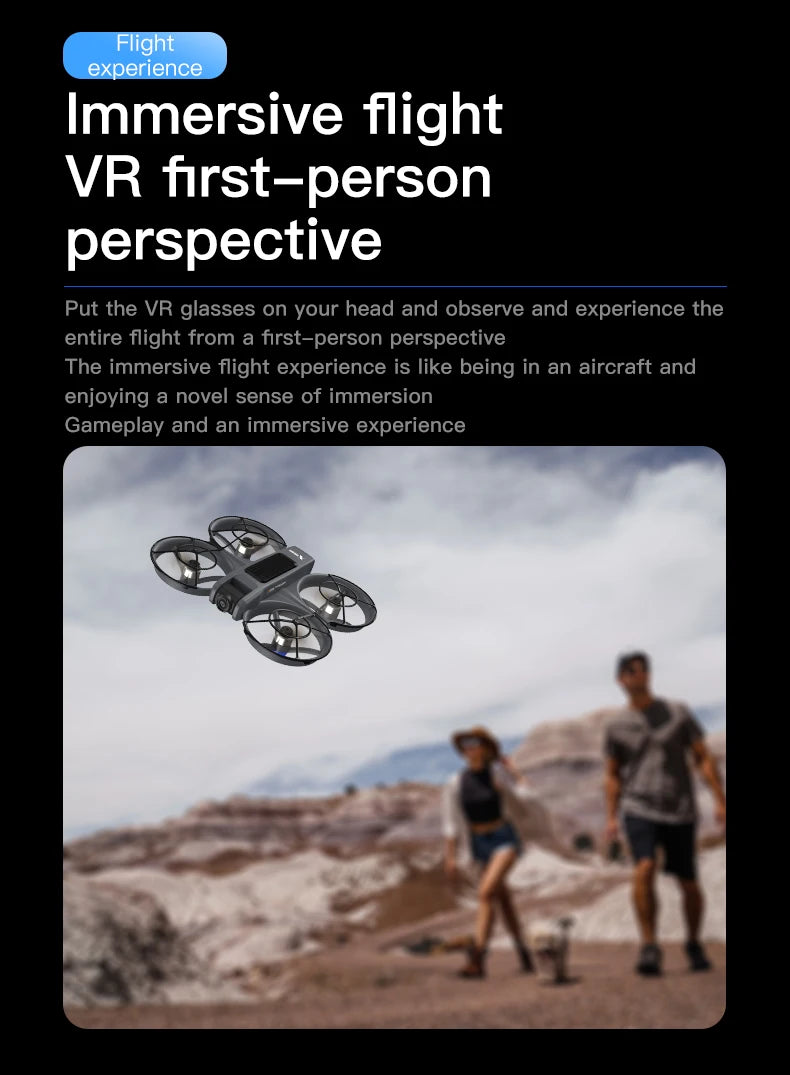 New X226 Mini RC Drone with Professional 8K HD Dual Camera 6Axis Headless Mode 360 Fly Remote Quadcopter - LKBA