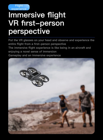 New X226 Mini RC Drone with Professional 8K HD Dual Camera 6Axis Headless Mode 360 Fly Remote Quadcopter - LKBA