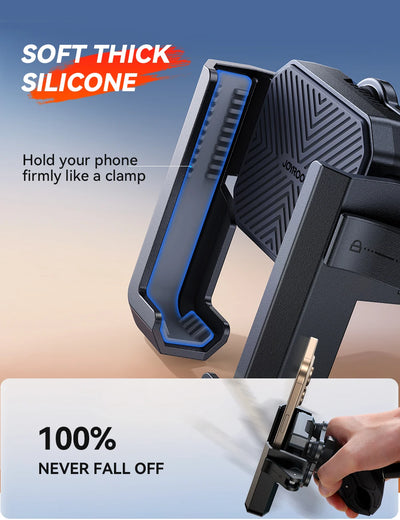 Joyroom Motorcycle Phone Mount Holder Dual Vibration Dampener Universal Bike Bicycle Phone Mount for 4.7''-7'' Phones - LKBA