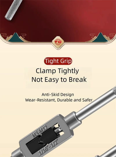 Hand Tap and Die Set with Handle for Thread Repair Rethreading Screws Combination Tool Kit Manual Socket Wrench Thread Repair - LKBA