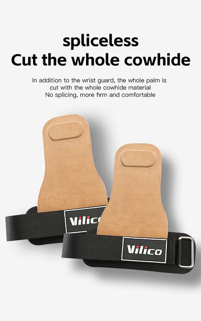 2Pcs Gym Gloves Fitness Hand Palm Protection Equipment Anti Slip Wear-resistant Wrist Protection Hard Pull Grip Strength Gloves - LKBA