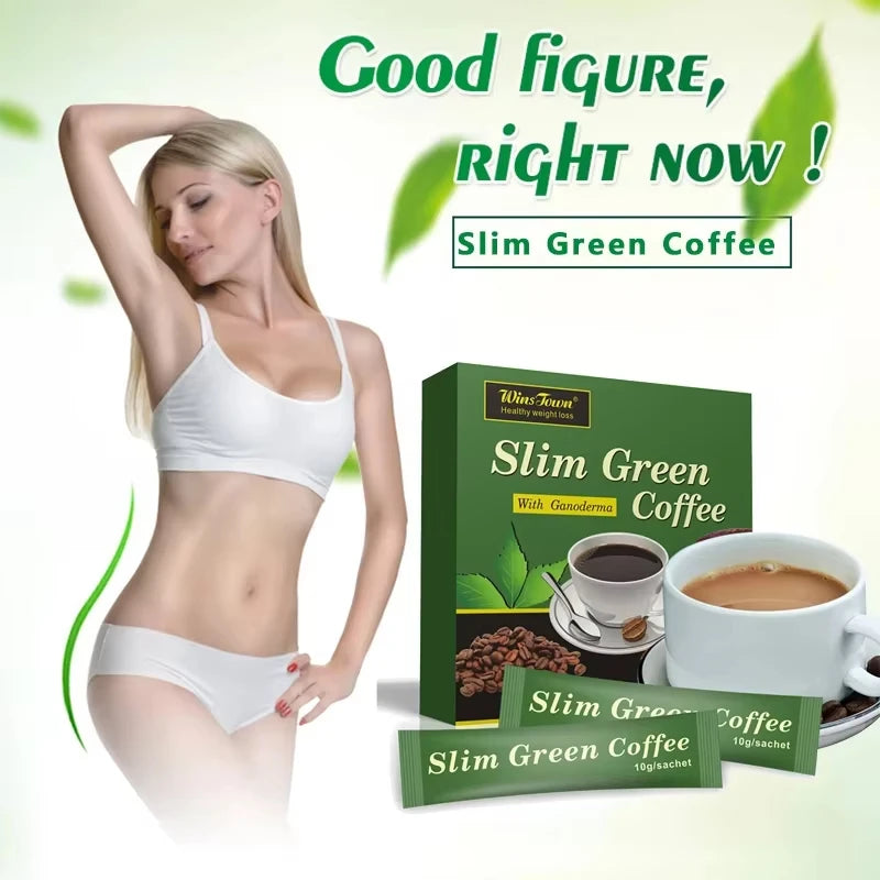 2 Boxs 18 Pcs/Box Natural Herbal Premium Slim Green Coffee Bean. Super Safe Weight Loss Fast Sliming Products - LKBA