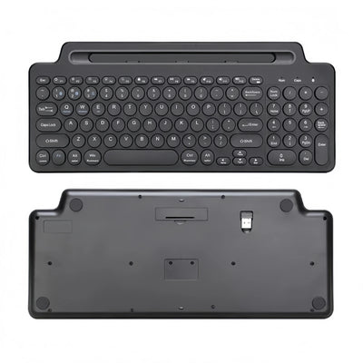 Mode Dual Bluetooth Keyboard BT5.0 3.0 2.4G Wireless Keyboard with Touchpad Gaming Keyboard with Card Slot for Laptop Tablet - LKBA