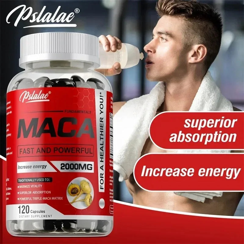 Maca Root Supplement - Builds Muscle and Strength, Maximize Vitality and Performance - LKBA
