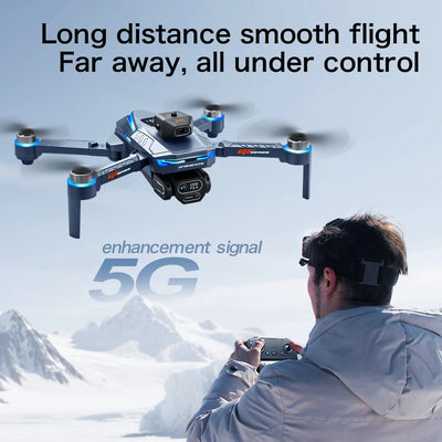 Professional Drone GT8 8K Wide-Angle HD 1080P Camera Wi-Fi FPV Height Hold Foldable RC Drone Quadrotor Helicopter - LKBA