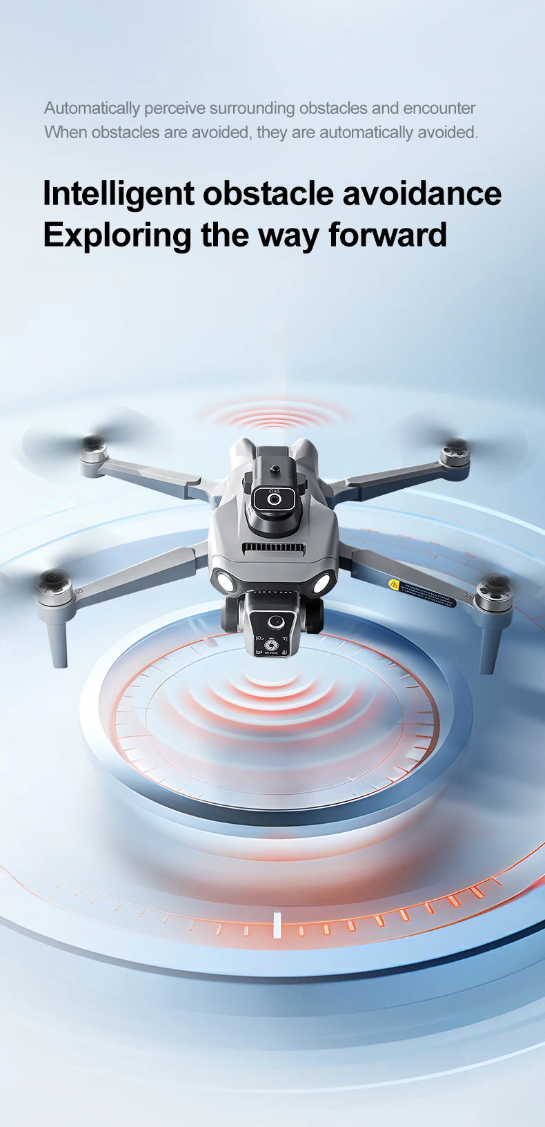 New K19 Max Drone 4.5-Inch Large Screen 360° Obstacle Avoidance GPS Positioning Optical Flow Positioning RC Airdrop Device - LKBA