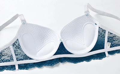 New Style Sexy Women Bra Set Lace Thin Cup B C Underwired Underwear Small Chest Gathering Push Up Lingerie Breast Bra Thong - LKBA