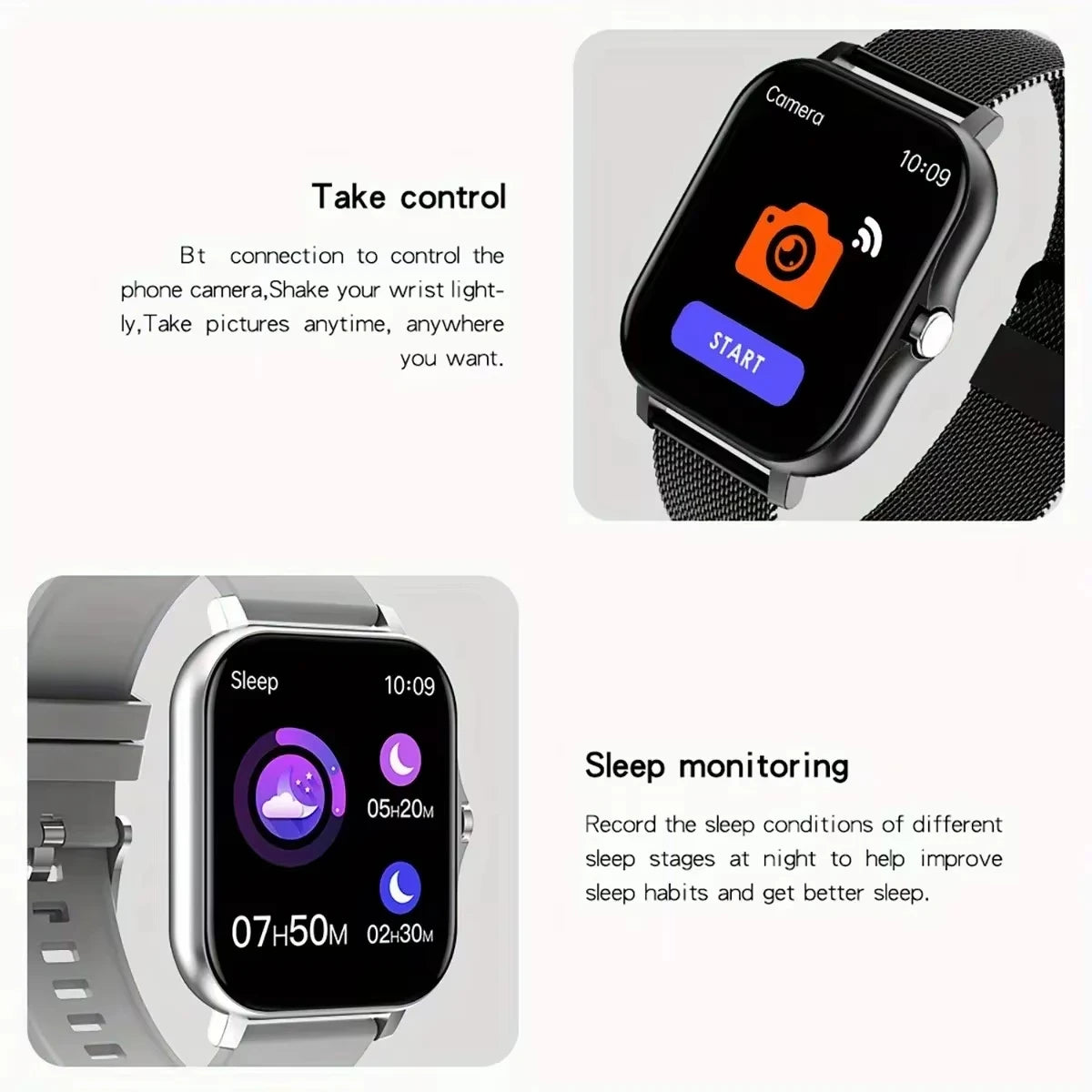 LAXASFIT 2025 Smart Watch Android IOS Bluetooth Talk Heart Rate Monitor Sleep Record Sports Smart Watch Ladies Men Gift - LKBA
