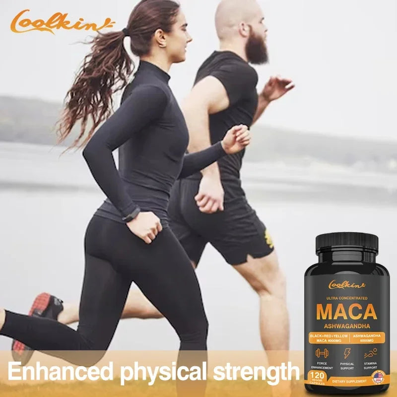 Male Supplement with Ashwagandha and Maca To support Male Libido and Promote Healthy Capsules - LKBA