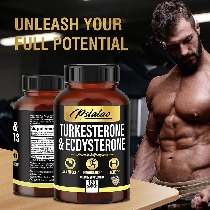 Turcosterone & Ecdysterone - 2-in-1 High Potency Turkesterone Supplement for Men & Women - Strength, Energy and Vitality - LKBA