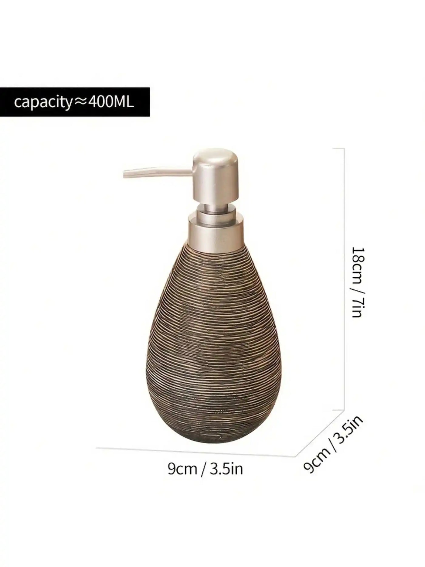 Creative Retro Style Ceramic Push-Type Soap Dispenser with Pump, Hand Soap Bottle - LKBA