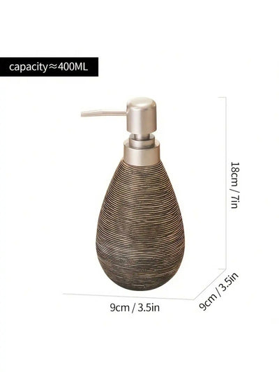 Creative Retro Style Ceramic Push-Type Soap Dispenser with Pump, Hand Soap Bottle - LKBA