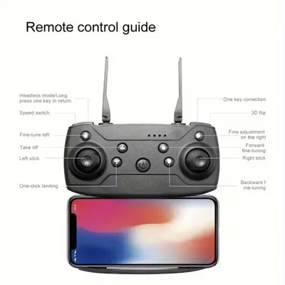 2025 E88Pro RC Drone 4K Professional With 1080P Wide Angle HD Camera Foldable Helicopter WIFI FPV Height Hold - LKBA