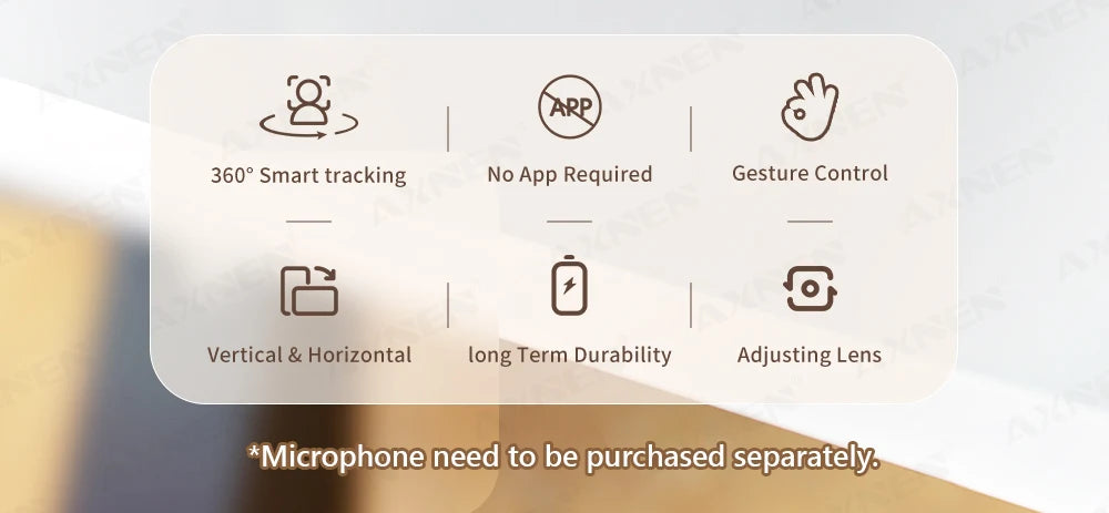 360°Rotating P05 AI Face Tracking Desktop Gimbal Stabilizer Intelligent Follow Shoot Gesture Control - LKBA