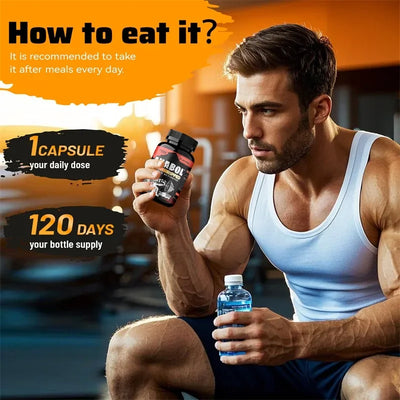 Anabol Ripped Anabolic Muscle Builder - Urn Belly Fat, Tighten Abs, Boost Muscle Growth, Metabolism - LKBA