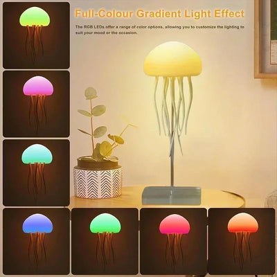 Upgraded Silent Jellyfish Lamp, Jelly Fish Light With Dancing Legs, Voice Control for Bedrooms, Living Room and Christmas Gifts - LKBA