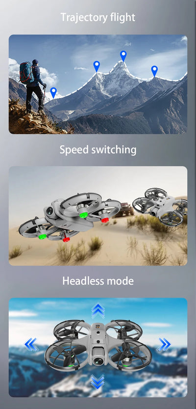 NEW ES800 Pro Mini Drone 1080P HD Camera Brushless Motor Obstacle Avoidance Aerial Photography Remote Control Aircraft Quadcopter - LKBA