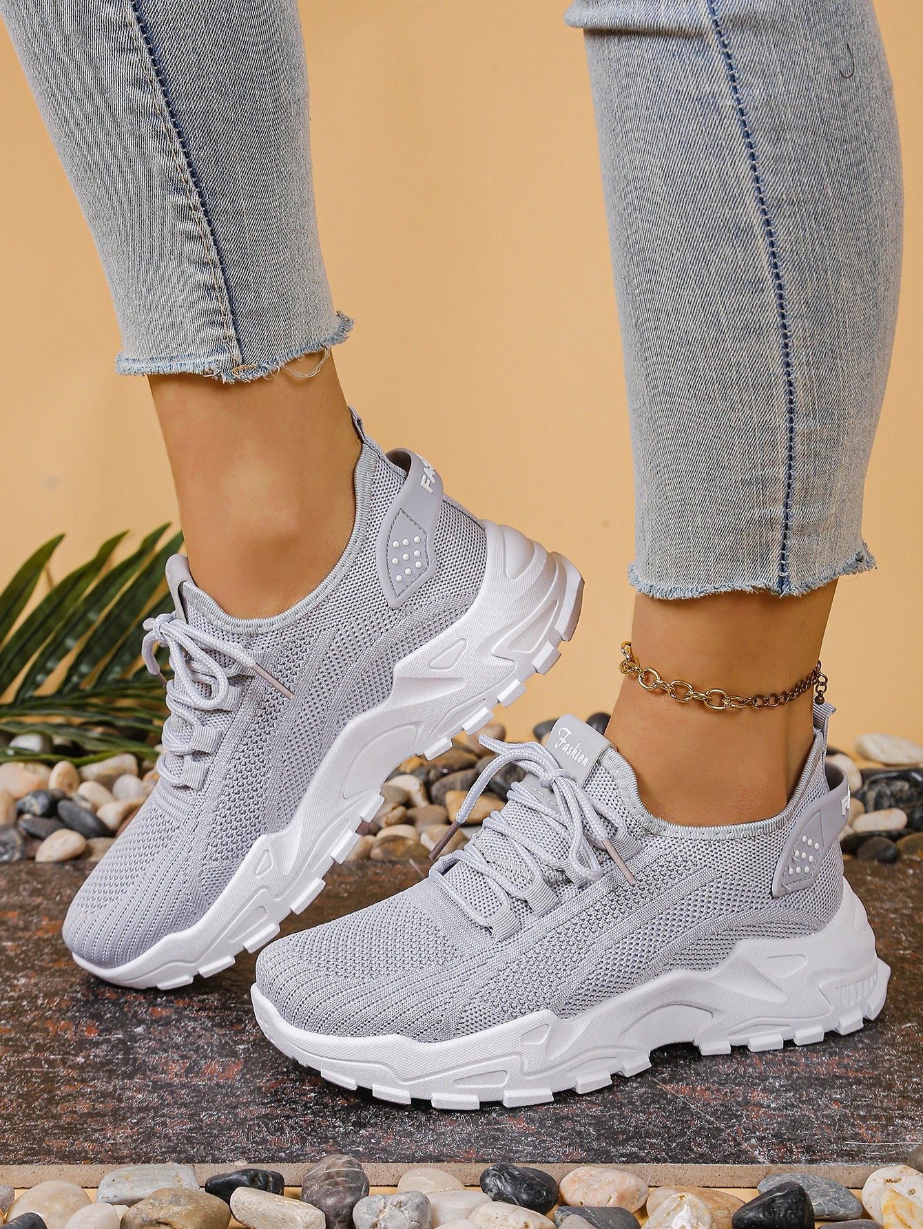 Women's shoes, women's sports shoes 2025 Women's shoes Breathable single-mesh dad shoes Women's casual and versatile sports shoe - LKBA