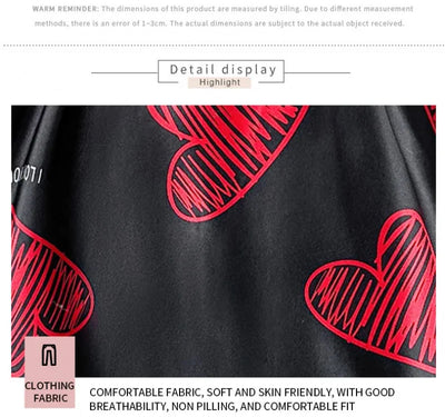 Valentine's Day Red Lip Print Satin Slip Nightdress V Neck Backless Mini Sleep Dress Women's Sleepwear Dresses - LKBA