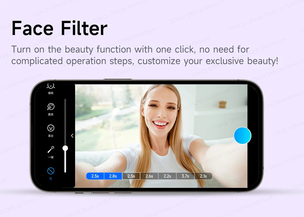 C22 AI Face Tracking Handheld Gimbal Stabilizer 360° Rotation Shoot Selfie Stick Tripod