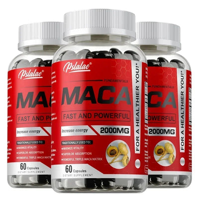 Maca Root Supplement - Builds Muscle and Strength, Maximize Vitality and Performance - LKBA