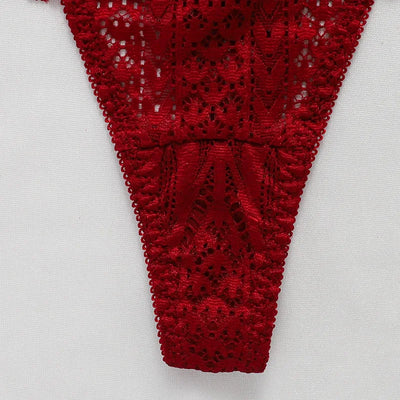 Women's Sexy String Panties Lace Thongs Lingerie Intimates Woman T-back Soft T-panties Designed Tangas Mujer - LKBA