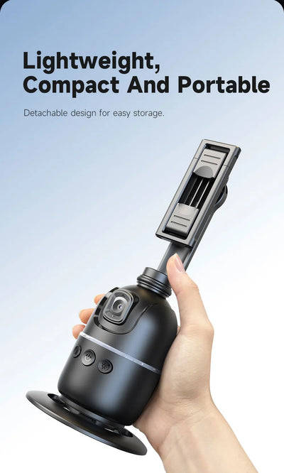 P03 Stabilizer 360°Auto Face Tracking AI Gimbal All-in-one Desktop Phone Holder Tripod For Smartphone Video Vlog Live - LKBA