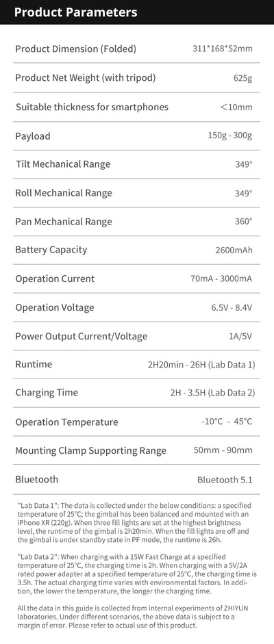 SMOOTH 5S AI Tracking Handheld Stabilizer 3-Axis Smartphone Gimbal Outdoor Gimbals - LKBA