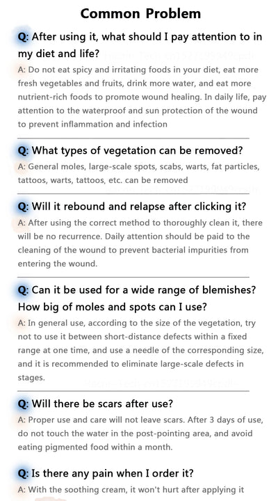 Laser Plasma Pen Black Dots Warts Remover Skin Tag Remover Mole Wart Eliminator Dark Spots - LKBA