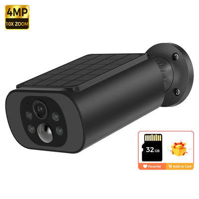 Solar Camera WIFI Outdoor Wireless Security Cam 2.5K Ultra Standby Time PIR Smart Light Color Night Vision AI Detect Battery Cam - LKBA