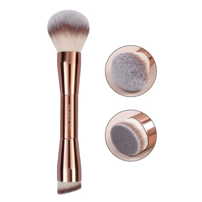 Makeup Brushes Double Head Foundation Powder Concealer Blusher Bronzer Makeup Brush Soft Fiber Hair - LKBA