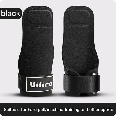 2Pcs Gym Gloves Fitness Hand Palm Protection Equipment Anti Slip Wear-resistant Wrist Protection Hard Pull Grip Strength Gloves - LKBA
