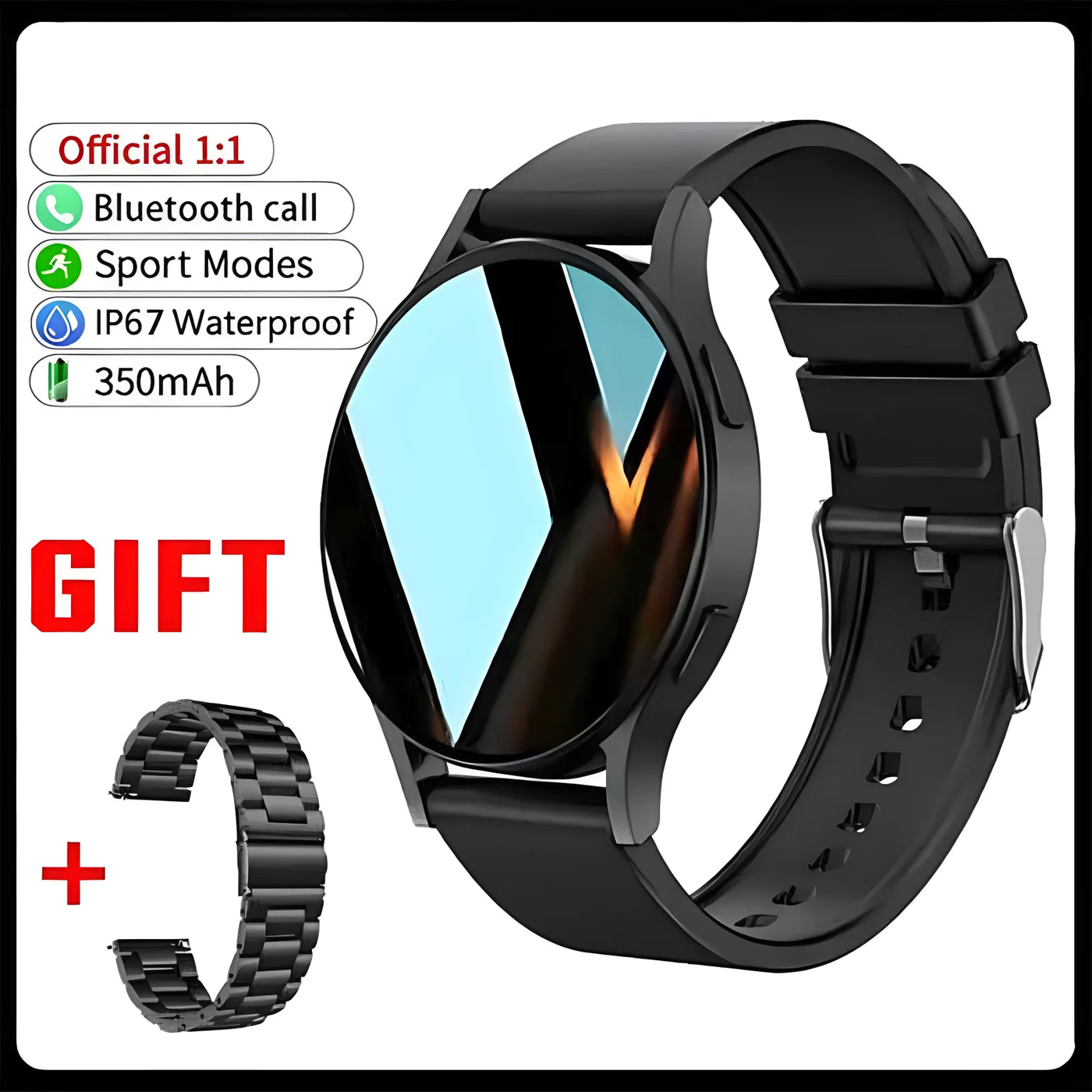 Bluetooth Call Smart Watch Pro 1.39-Inch Custom Dials Music Sports Men Women Watch 6 Health Monitor Smartwatch For Android IOS - LKBA