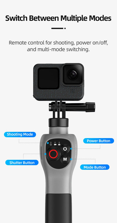 Underwater Selfie Stick Waterproof Diving Extendable Selfie Stick Wireless Remote Control - LKBA