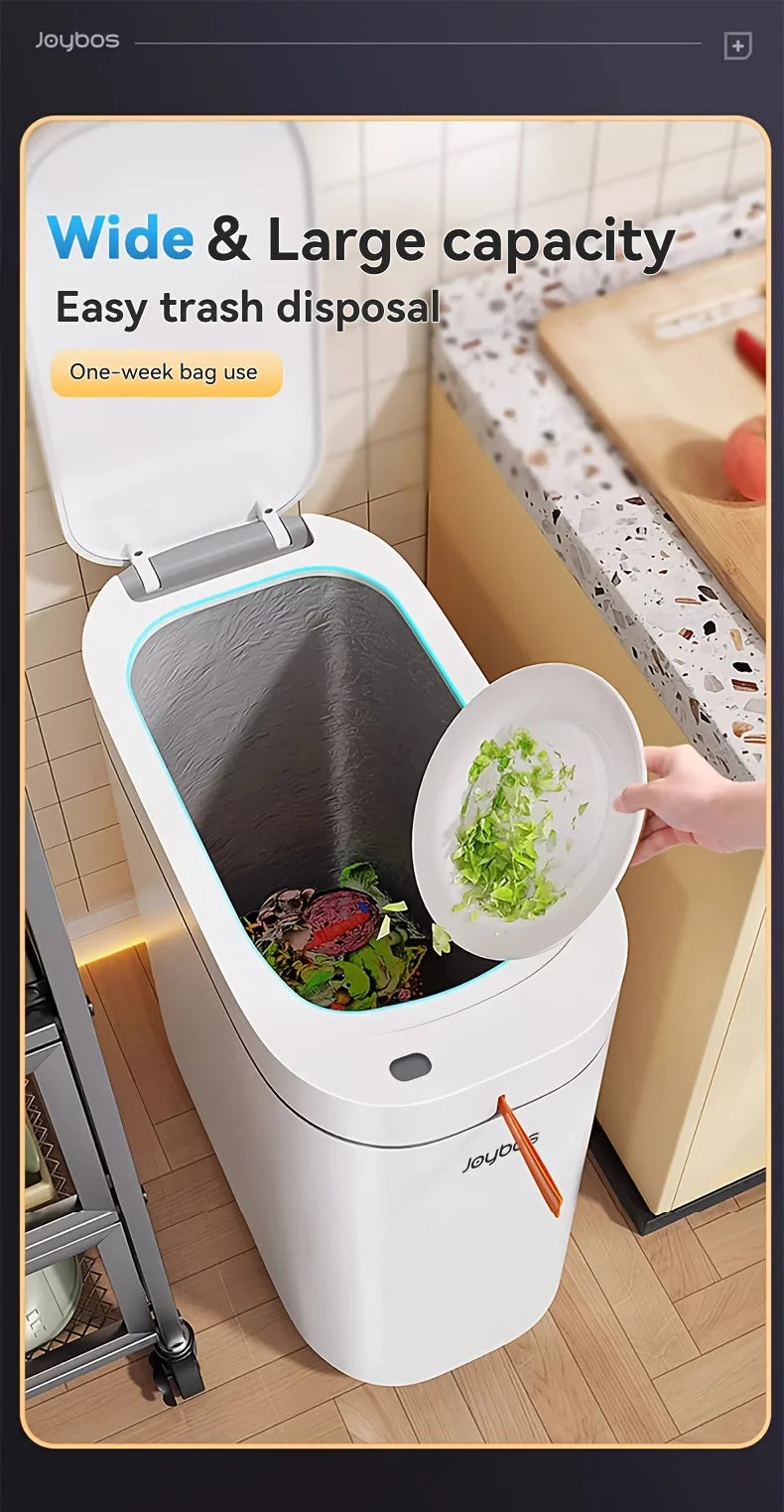 Smart Sensor Trash Can JOYBOS Rechargeable Auto Adsorption Bag Garbage Can For Toilet Living Room Kitchen Household Items - LKBA