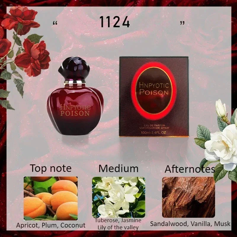 Perfume  Series for Women, Floral Fruity Scent, Fresh and Natural, Lasting Fragrances, Deodorant, Pheromones Attract, 100m - LKBA