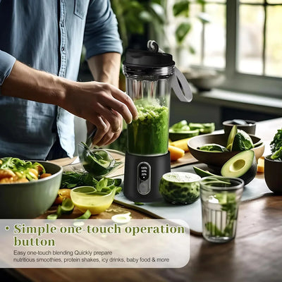 4000mAh Portable Juicer Dual Purpose Juice Cup 180W USB Outdoor Fresh Fruit Blender 4 Blade Smoothie Juice Cup Blender - LKBA