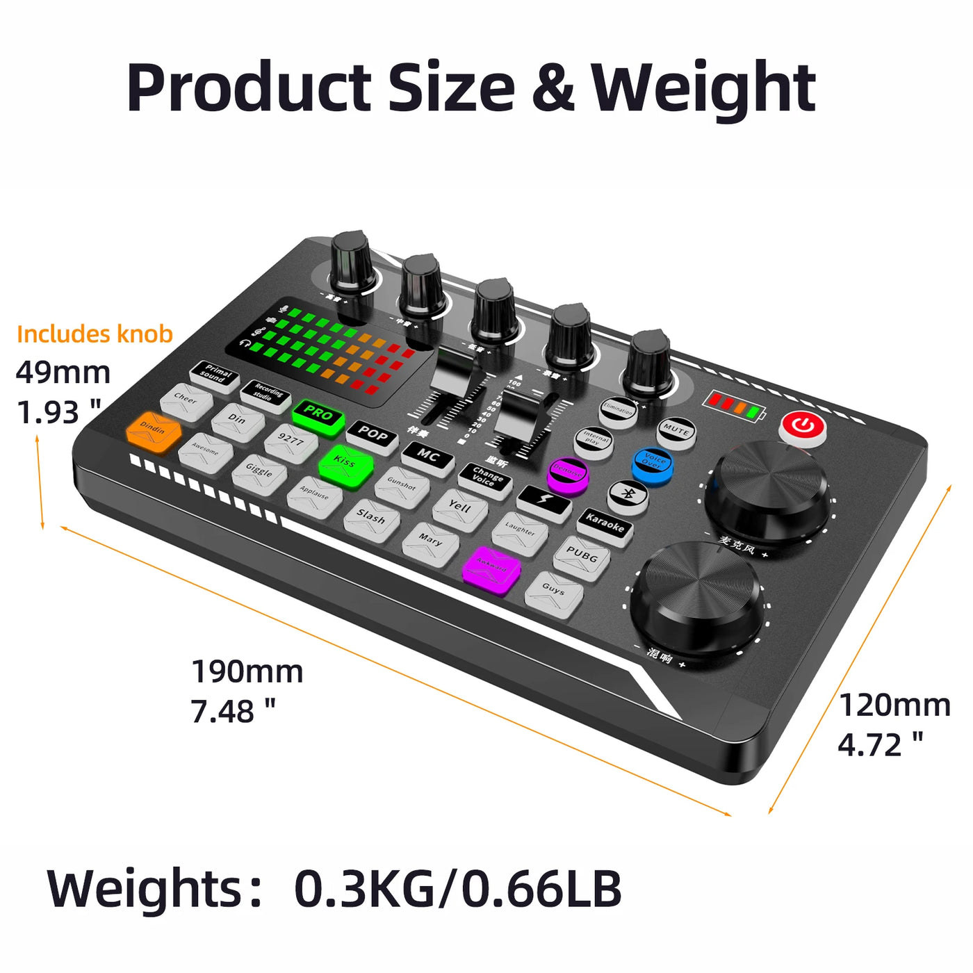 DJ Equipment Microphone Sound Card Console Studio Sound Card Kit - LKBA