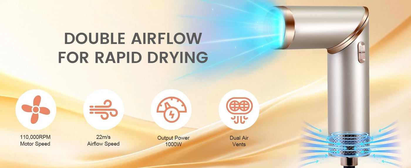 5 in 1 38000 RPM High-Speed Hair Dryer Brush Hair Styler Auto-Wrap Curlers Blow Dryer Fast Drying Multi Hot Air Brush - LKBA