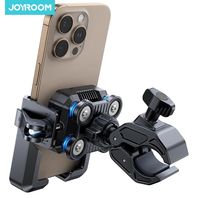 Joyroom Motorcycle Phone Mount Holder Dual Vibration Dampener Universal Bike Bicycle Phone Mount for 4.7''-7'' Phones - LKBA