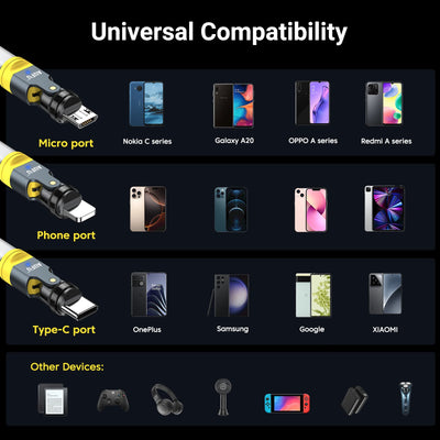 AUFU 540 Degree Rotating Magnetic Adapter USB to Type-C Charging Cable Magnetic USB C Female Converter for iPhone17 Mobile Phone - LKBA