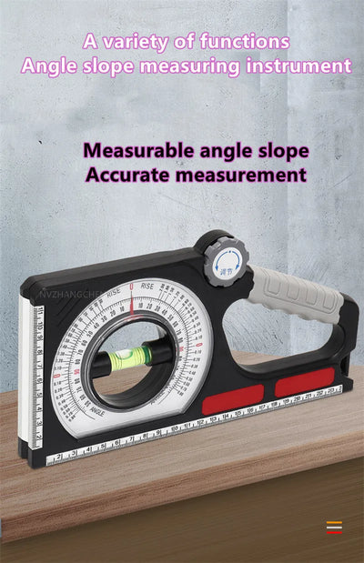 High Precision Angle Slope Measuring Instrument Magnetic Level Bubble Inclinometer Protractor Angle Finder Slope Scale Level - LKBA