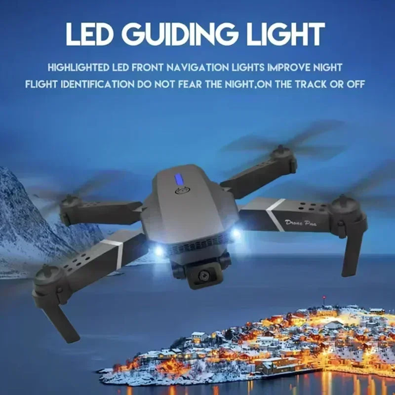 2025 E88Pro RC Drone 4K Professional With 1080P Wide Angle HD Camera Foldable Helicopter WIFI FPV Height Hold - LKBA