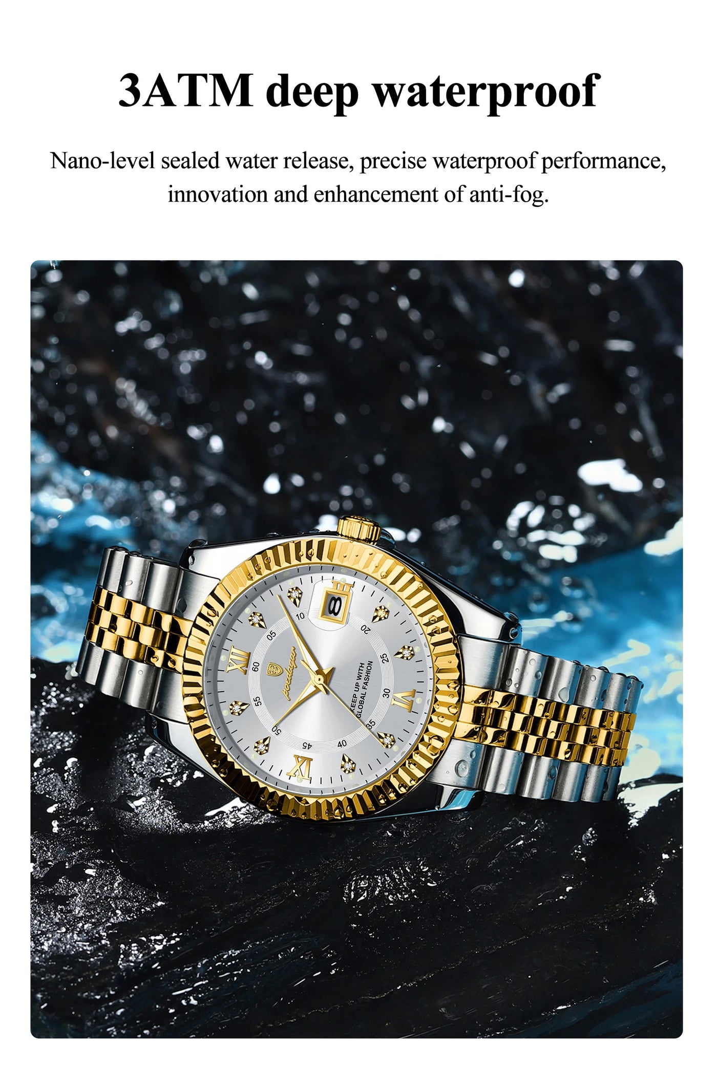 POEDAGAR Luxury Fashion Wristwatch For Men Stainless Steel Date Quartz Man Watch Waterproof Luminous Casual Men's Watches Reloj - LKBA