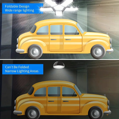 LED Garage Light Bulbs 45W 60W 80W10000LM Super Bright Garage Lighting LED Shop Light With Adjustable Panels, E27 Screw Socket - LKBA