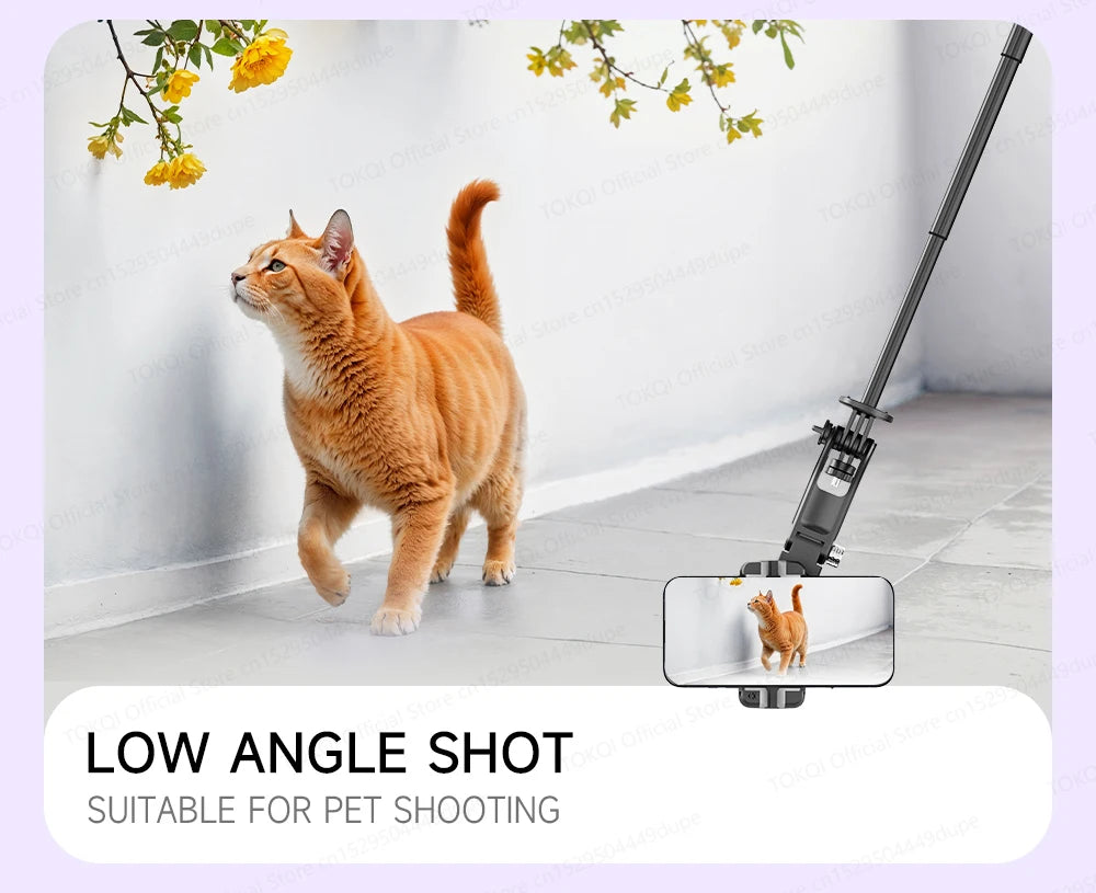 C22 AI Face Tracking Handheld Gimbal Stabilizer 360° Rotation Shoot Selfie Stick Tripod - LKBA