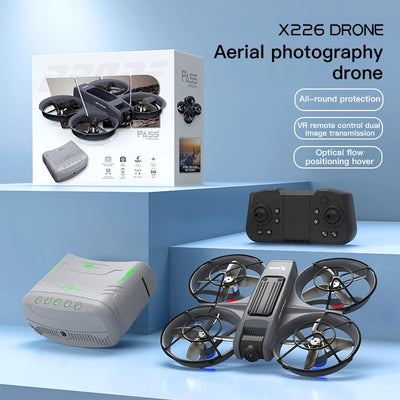 New X226 Mini RC Drone with Professional 8K HD Dual Camera 6Axis Headless Mode 360 Fly Remote Quadcopter - LKBA